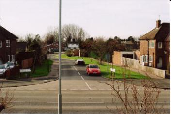 Cranleigh Close from the east side of Shelford Road. Photo: Andrew Roberts, 26 January 2008.
