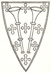 The arms of Roger of Trumpington. [Trumpington Magazine, March 1925]