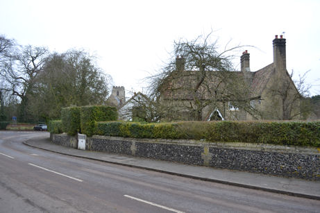 The Church, School and School House, looking west from Church Lane. Photo: Andrew Roberts, January 2011.