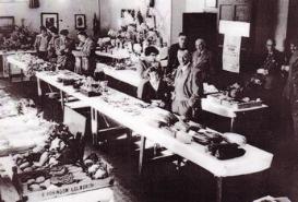 Trumpington British Legion's first horticultural show held in 1956, Trumpington Village Hall.