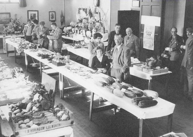 Trumpington British Legion Horticultural Show in the Hall, 11 September 1956.