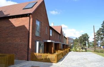 The first completed properties on Trumpington Meadows, Spring Drive off Hauxton Road. Photo: Andrew Roberts, 22 September 2012.