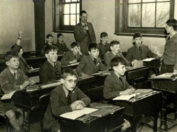 St Faith’s classroom from the post-War period.