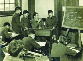 St Faith’s classroom from the post-War period.