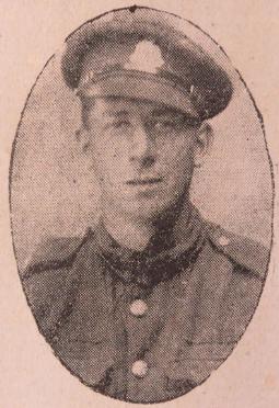 Private Allen Thomas Starr, Suffolk Regiment, Prisoner of War. Cambridge Independent Press, 6 September 1918, p. 6.