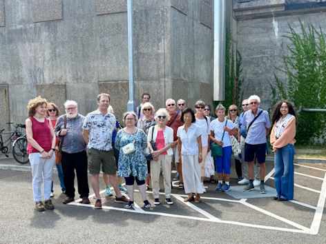 Participants outside the Centre for Material Culture for the first Local History Group visit. Photo: Jo Sear, 14 July 2026.