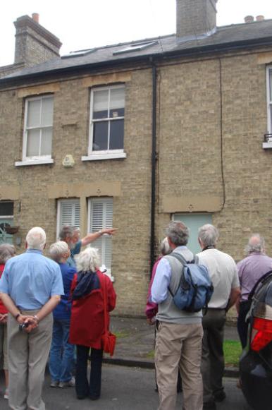50 and 52 Alpha Terrace (Edwarddale and Emmadale), Local History Group walk. Photo: Philippa Slatter, 1 July 2012.