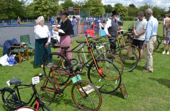 The Vintage Cycle group at the Bike Life 2014 event. Photo: Andrew Roberts, 7 July 2014.