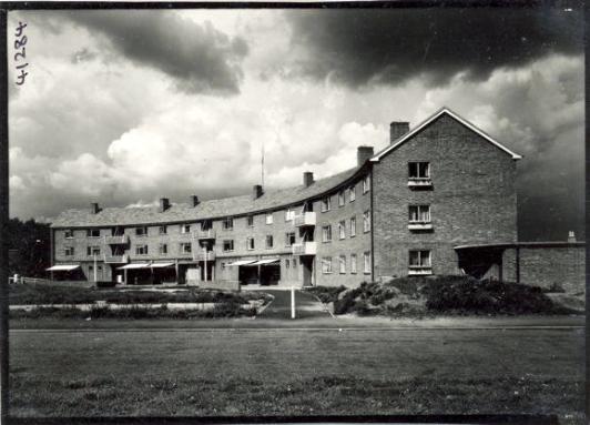 The Anstey Way shops, 1956. Cambridgeshire Collection.