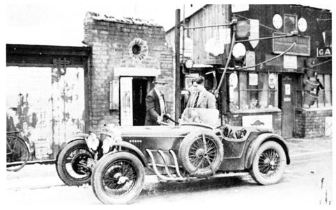 Frank Whittle at Newell’s store, 1930s. Cambridgeshire Collection.