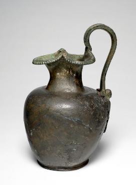 Bronze jug dated to 30-70AD, discovered at Dam Hill. © The Fitzwilliam Museum, Cambridge/Reproduced with the kind permission of the Master and Fellows of Trinity College, Cambridge (stop 6).