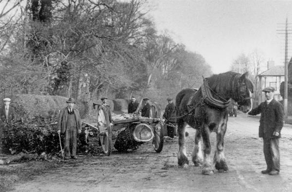 Clearing trees on Trumpington Road, c. 1930: Antony Pemberton (Stephen Brown) (stop 4).