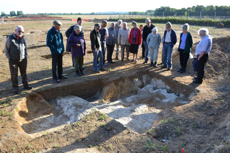 Local residents visiting the archaeological site, May 2011. Andrew Roberts (stop 3).