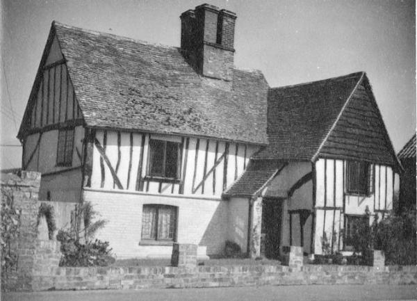 Hauxton Old House, H.S. Johnson, c. 1930. Cambridgeshire Collection (stop 8).