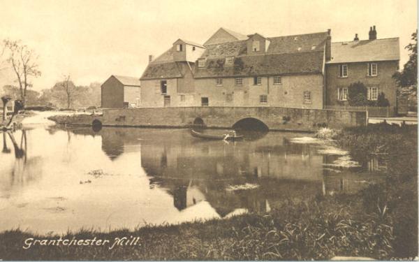 Grantchester Mill from across the mill pond, 1914. Cambridgeshire Collection (stop 14).