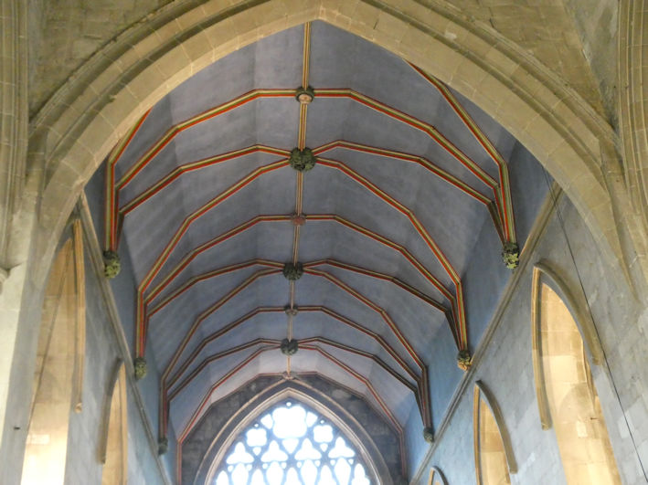 Chancel ceiling, Trumpington Church. Photo: Andrew Roberts, 7 May 2026.