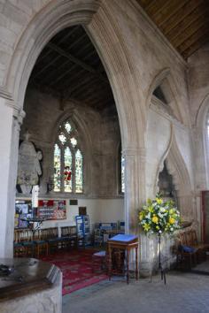 The North Chapel from the North Aisle, Trumpington Church. Photo: Andrew Roberts, October 2011.