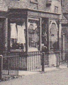 George and Kate Harvey draper's shop, High Street, Trumpington, 1904.