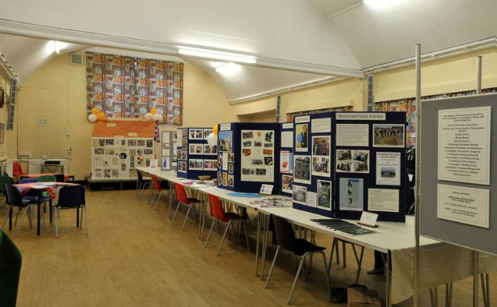 Display panels from Trumpington Local History Group and other organisations, with the Vital Communities house, Trumpington Village Hall Centenary Exhibition, 21-25 October 2008