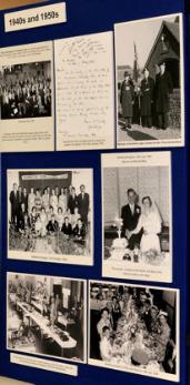 Display panel about the history of the Village Hall, Centenary Exhibition, October 2008.