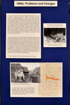 Display panel about the history of the Village Hall, Centenary Exhibition, October 2008.