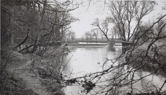 W.I. report on The Countryside, 1970: By Shank's Pony, photograph of Byron's Pool. Trumpington Women’s Institute Archive.