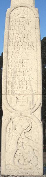 The east face of the War Memorial. Photo: Arthur Brookes 1997.