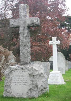 Grave of Captain Arthur Hugh Bates Chaplin, Trumpington Churchyard, Shelford Road, Trumpington. Photo: Arthur Brookes, November 2009.