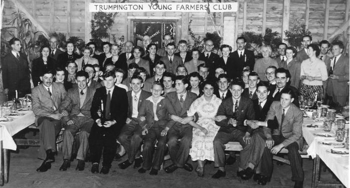 Trumpington Young Farmer’s event (Hawkey Supper?), early 1960s. Cambridge Daily News.
