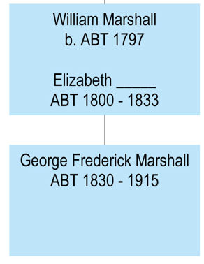 Extract from Marshall family tree.