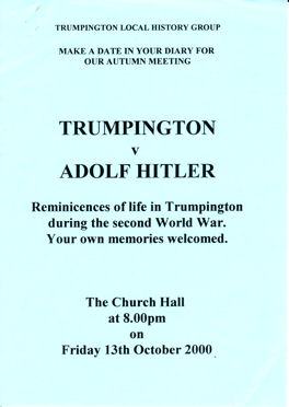 Trumpington v. Adolf Hitler, 13 October 2000