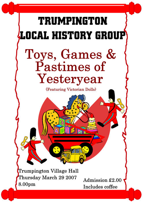 Toys, Games and Pastimes of Yesteryear, 29 March 2007