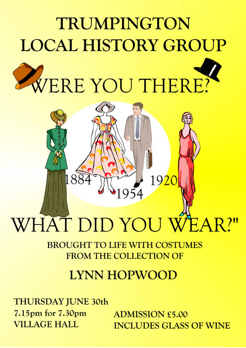 Poster for Were You There? What Did You Wear? Meeting, 30 June 2005. Designed by Sylvia Jones.