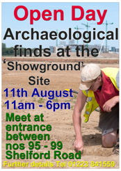 Open Day, Clay Farm archaeological investigations, 11 August 2010.