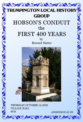 Hobson's Conduit: the First 400 Years, 14 October 2010