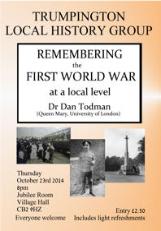 Remembering the First World War, 23 October 2014