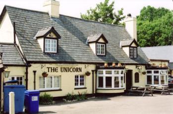The Unicorn public house, to the north of the school and headmaster's house. Isaac Bryant, 19 Church Street, was recorded as an Innkeeper in 1861. Photo: Andrew Roberts, May 2009.