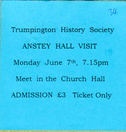 Anstey Hall Visit, 7 June 1999